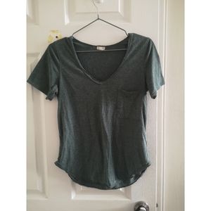 teal boyfriend cut t shirt